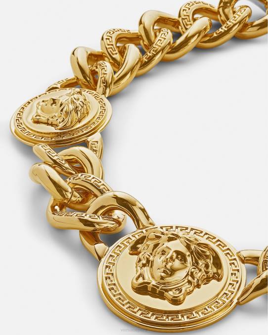 Versace accesorios mujer collar de cadena con medusa 6BPV784 oro