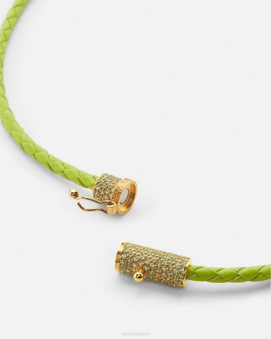 Versace accesorios mujer collar de cuero con medusa y cristales 6BPV853 cal