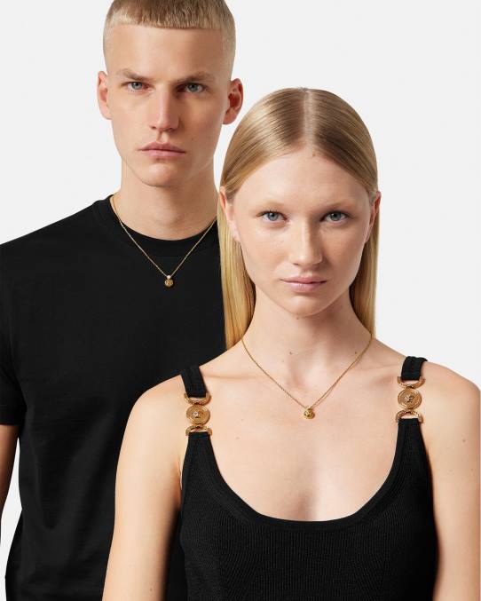 Versace accesorios mujer collar de medusa de cristal 6BPV772 oro