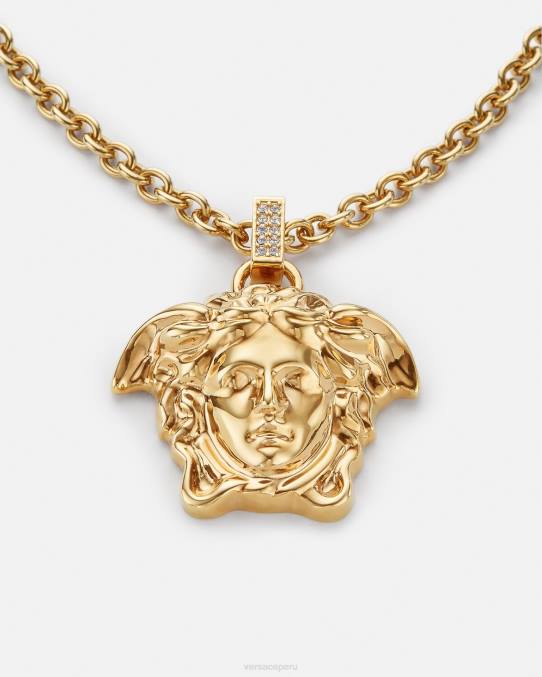Versace accesorios mujer collar de medusa de cristal 6BPV773 oro