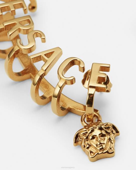 Versace accesorios mujer ear cuff con logo de medusa 6BPV802 oro