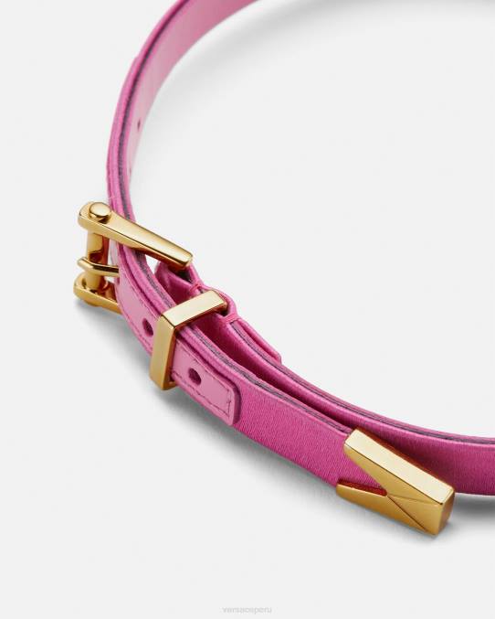 Versace accesorios mujer gargantilla de corazón con cristales satinados 6BPV827 rosa