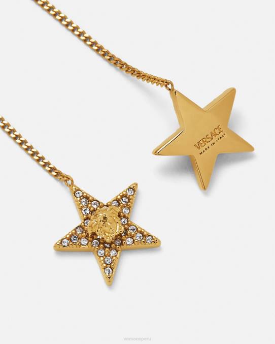 Versace accesorios mujer pendientes de galaxia de cristal 6BPV824 oro