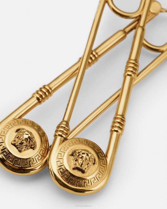 Versace accesorios mujer pendientes de imperdible 6BPV798 oro