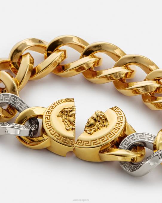 Versace accesorios mujer pulsera de cadena con medusa 6BPV787 oro