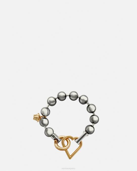 Versace accesorios mujer pulsera de cadena original 6BPV831 oro plateado