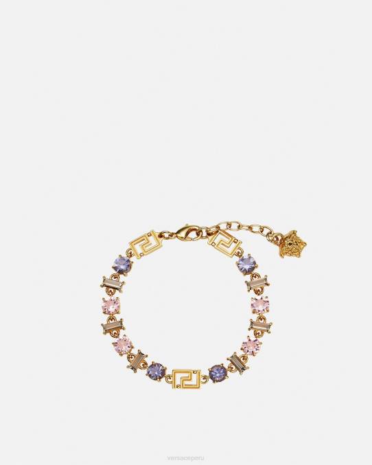 Versace accesorios mujer pulsera de greca de cristal 6BPV839 un color