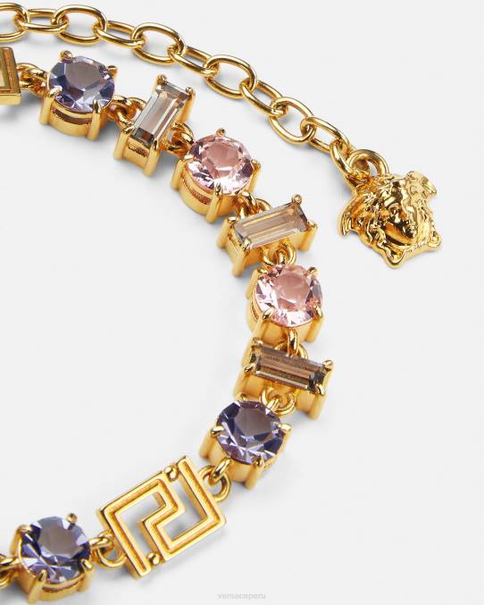 Versace accesorios mujer pulsera de greca de cristal 6BPV839 un color