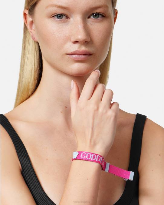 Versace accesorios mujer pulsera del festival de la diosa 6BPV854 fucsia
