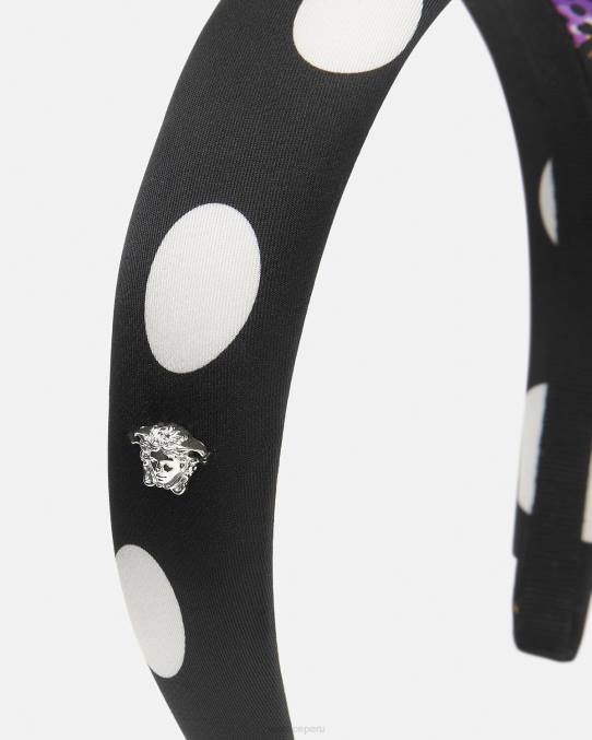 Versace accesorios mujer diadema de mariposas 6BPV860 negro