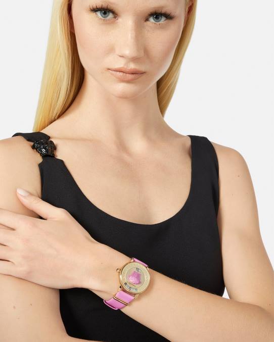 Versace accesorios mujer reloj con icono de medusa 6BPV983 rosa