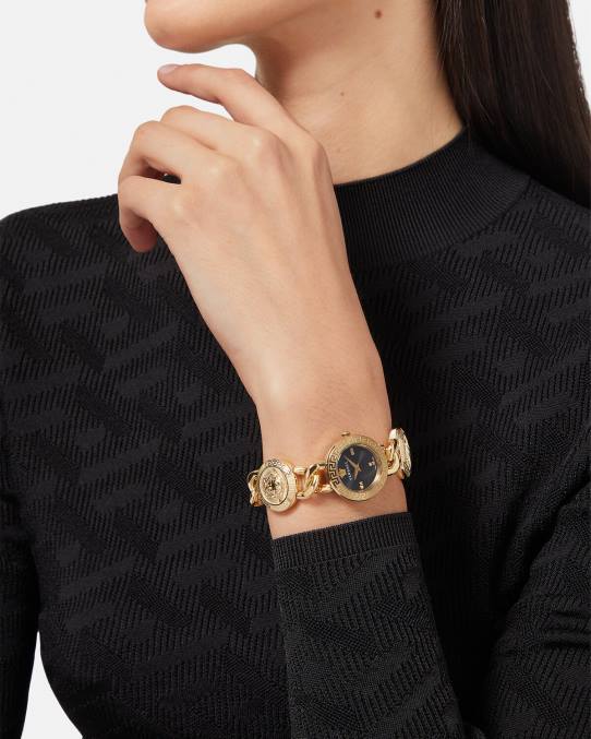 Versace accesorios mujer reloj con icono de perno y diamantes 6BPV953 pnul