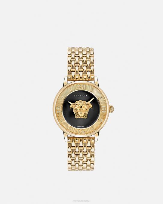 Versace accesorios mujer reloj la medusa con diamantes 6BPV962 oro negro