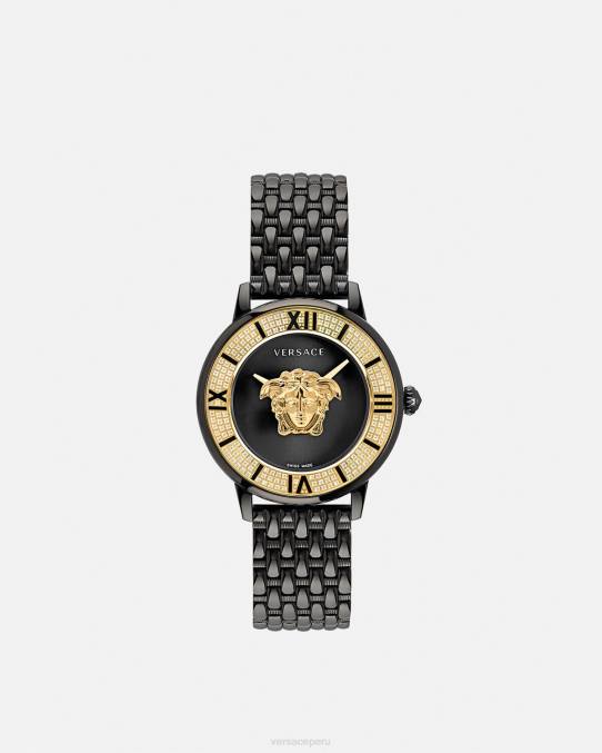 Versace accesorios mujer reloj la medusa con diamantes 6BPV973 negro