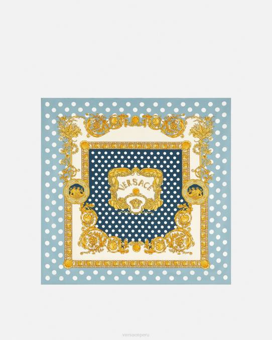 Versace accesorios mujer fular de seda grande barroco conchas 6BPV898 imprimir