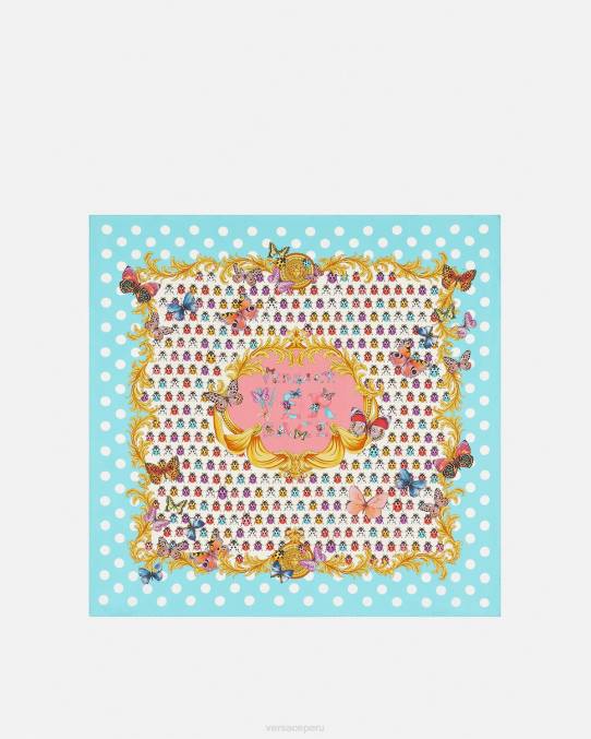 Versace accesorios mujer fular de seda grande mariposas 6BPV889 imprimir