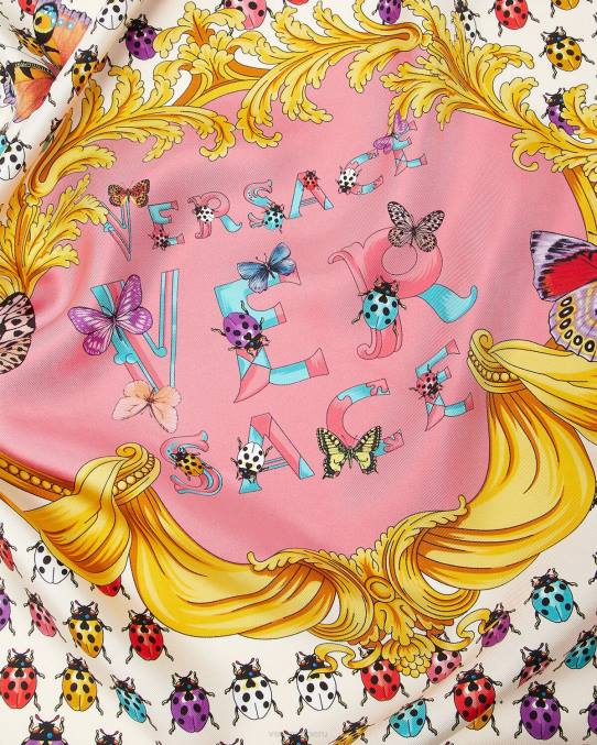 Versace accesorios mujer fular de seda grande mariposas 6BPV889 imprimir