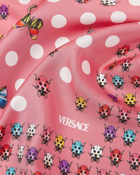 Versace accesorios mujer fular de seda grande mariposas 6BPV892 imprimir