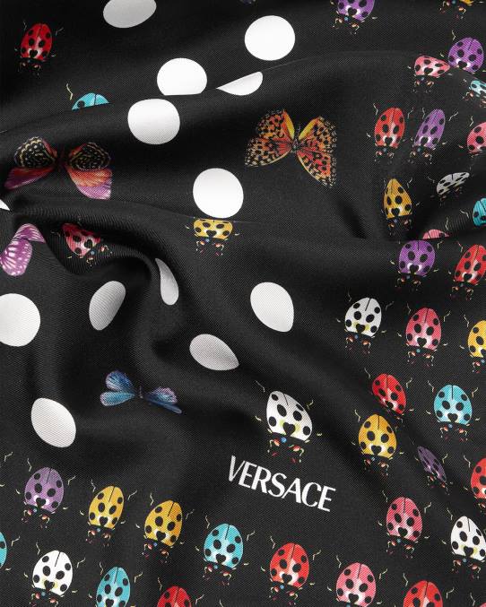 Versace accesorios mujer fular de seda mariposas 6BPV862 imprimir