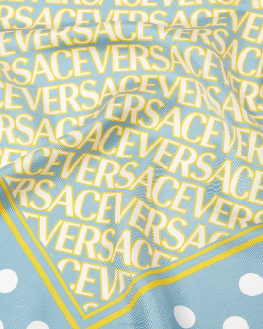 Versace accesorios mujer fular triangular de seda en toda la prenda 6BPV886 imprimir