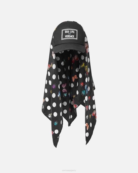 Versace accesorios mujer gorra de béisbol con pañuelo de mariposas 6BPV859 imprimir