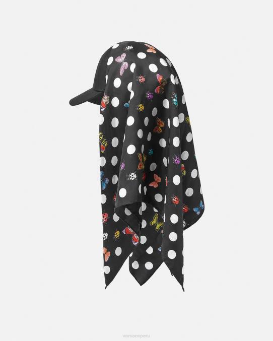 Versace accesorios mujer gorra de béisbol con pañuelo de mariposas 6BPV859 imprimir