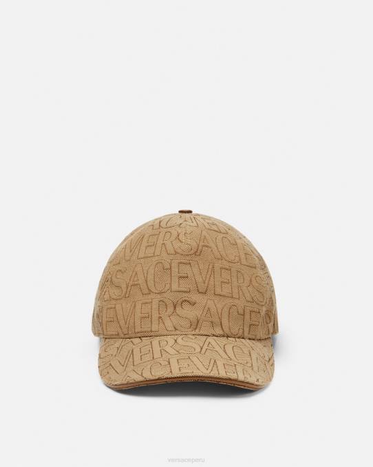 Versace accesorios mujer gorra de béisbol por toda la prenda 6BPV868 marrón