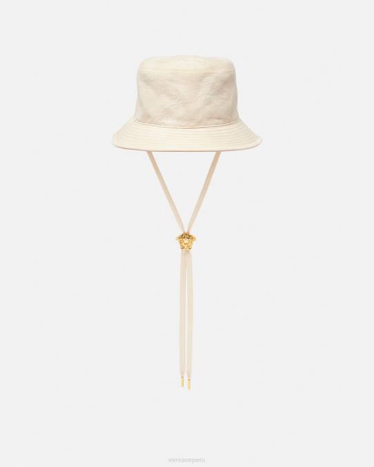 Versace accesorios mujer sombrero de pescador con silueta barroca 6BPV870 beige