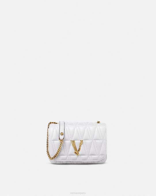 Versace bolsas mujer bolso de hombro pequeño virtus 6BPV368 blanco