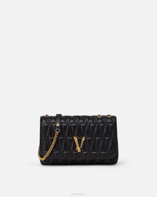 Versace bolsas mujer bolso de hombro virtus 6BPV365 negro