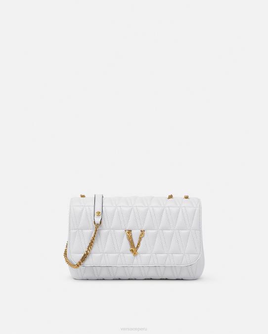 Versace bolsas mujer bolso de hombro virtus 6BPV366 blanco