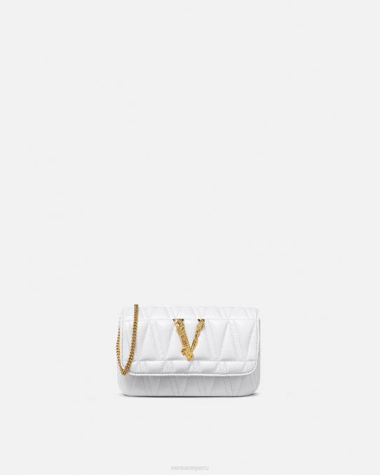 Versace bolsas mujer bolso mini virtus 6BPV375 blanco