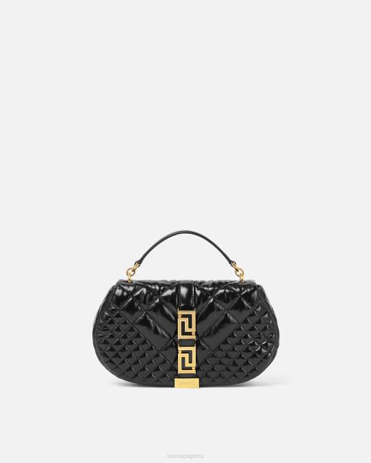 Versace bolsas mujer bolso de hombro con greca diosa 6BPV246 negro