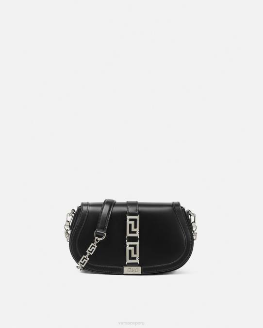 Versace bolsas mujer bolso de hombro con greca diosa 6BPV248 negro