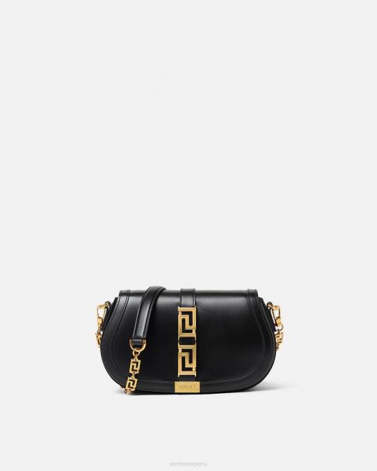Versace bolsas mujer bolso de hombro con greca diosa 6BPV251 negro