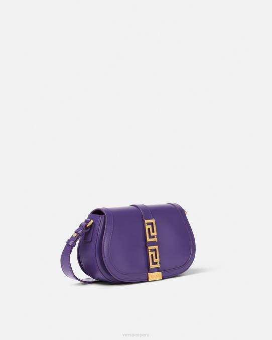 Versace bolsas mujer bolso de hombro con greca diosa 6BPV264 Violeta