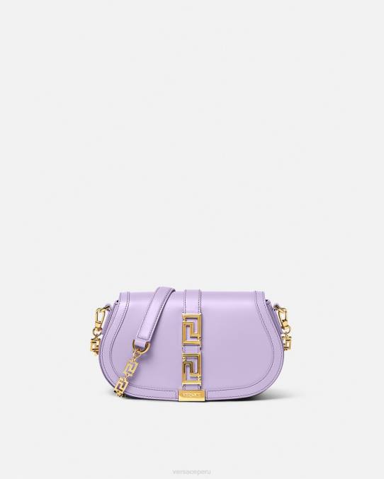 Versace bolsas mujer bolso de hombro con greca diosa 6BPV265 lila