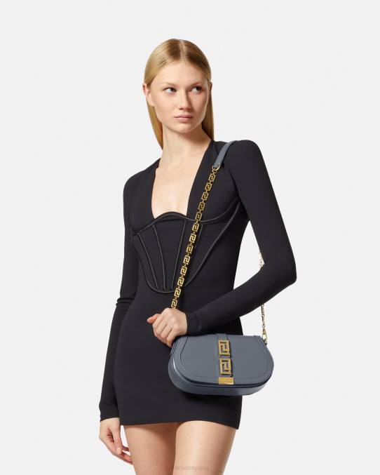 Versace bolsas mujer bolso de hombro con greca diosa 6BPV267 un color