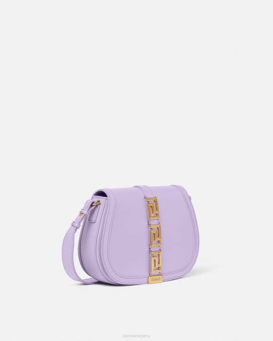 Versace bolsas mujer bolso de hombro grande con greca diosa 6BPV272 lila