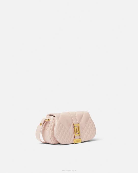 Versace bolsas mujer bolso de hombro mini con greca diosa 6BPV243 Rosa claro