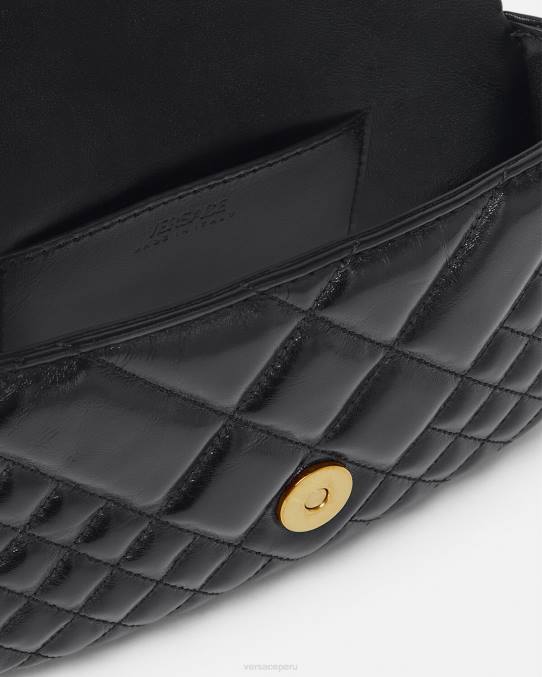 Versace bolsas mujer bolso de hombro mini con greca diosa 6BPV244 negro