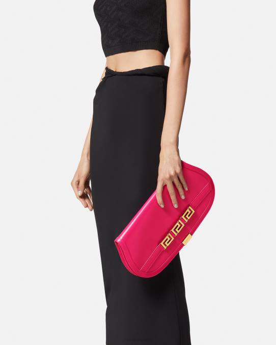 Versace bolsas mujer bolso de mano con greca diosa 6BPV262 rosa