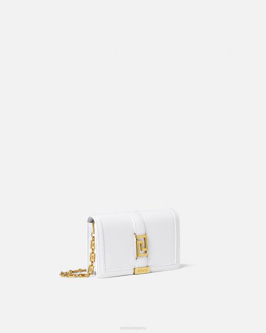 Versace bolsas mujer bolso mini con greca diosa 6BPV257 blanco