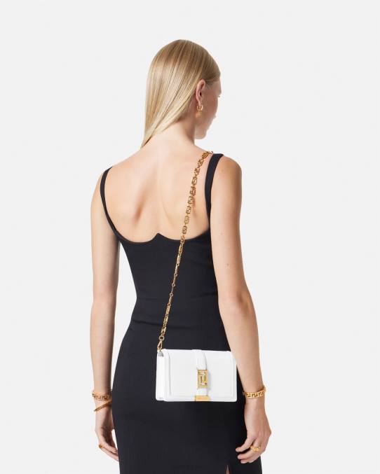 Versace bolsas mujer bolso mini con greca diosa 6BPV257 blanco