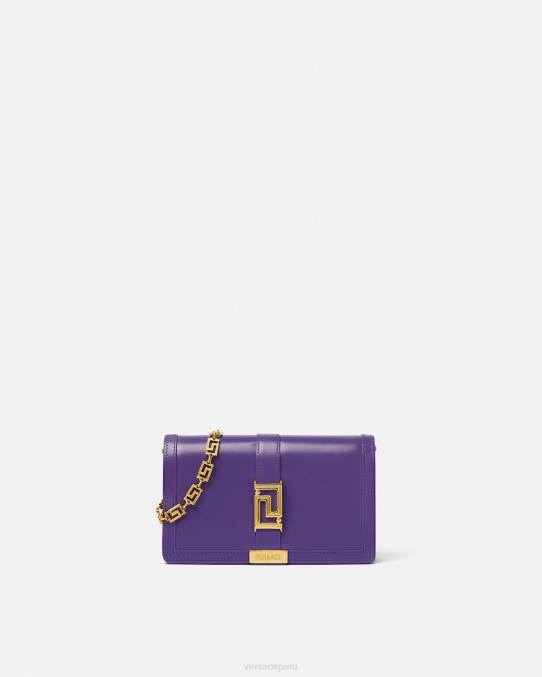 Versace bolsas mujer bolso mini con greca diosa 6BPV268 Violeta