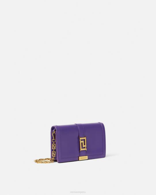 Versace bolsas mujer bolso mini con greca diosa 6BPV268 Violeta