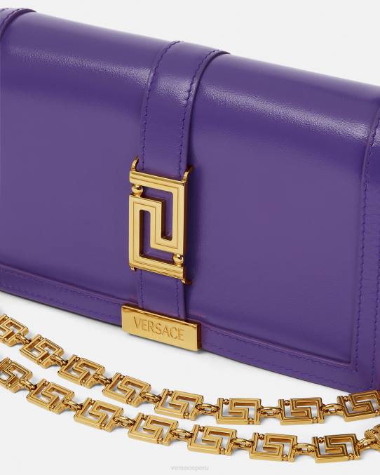 Versace bolsas mujer bolso mini con greca diosa 6BPV268 Violeta