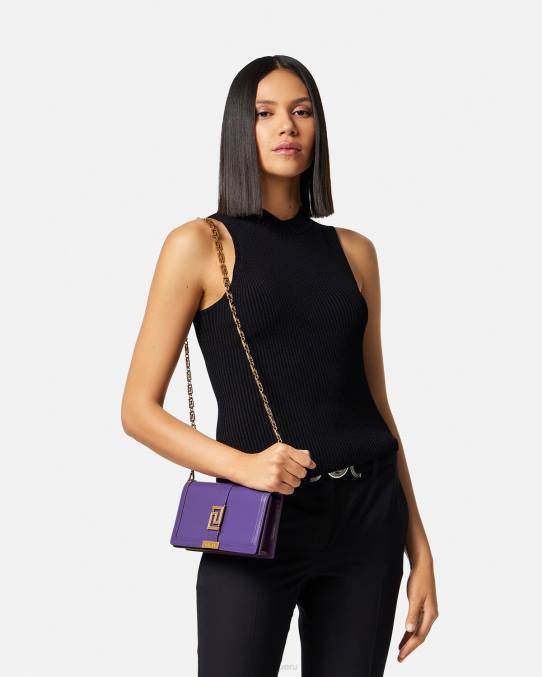 Versace bolsas mujer bolso mini con greca diosa 6BPV268 Violeta
