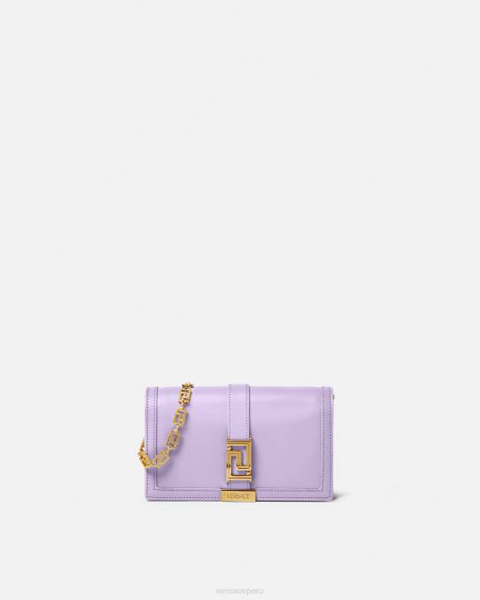 Versace bolsas mujer bolso mini con greca diosa 6BPV269 lila