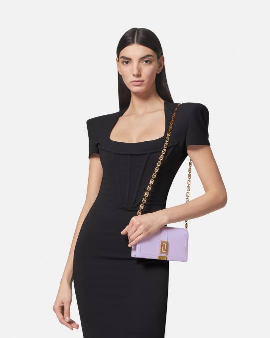 Versace bolsas mujer bolso mini con greca diosa 6BPV269 lila